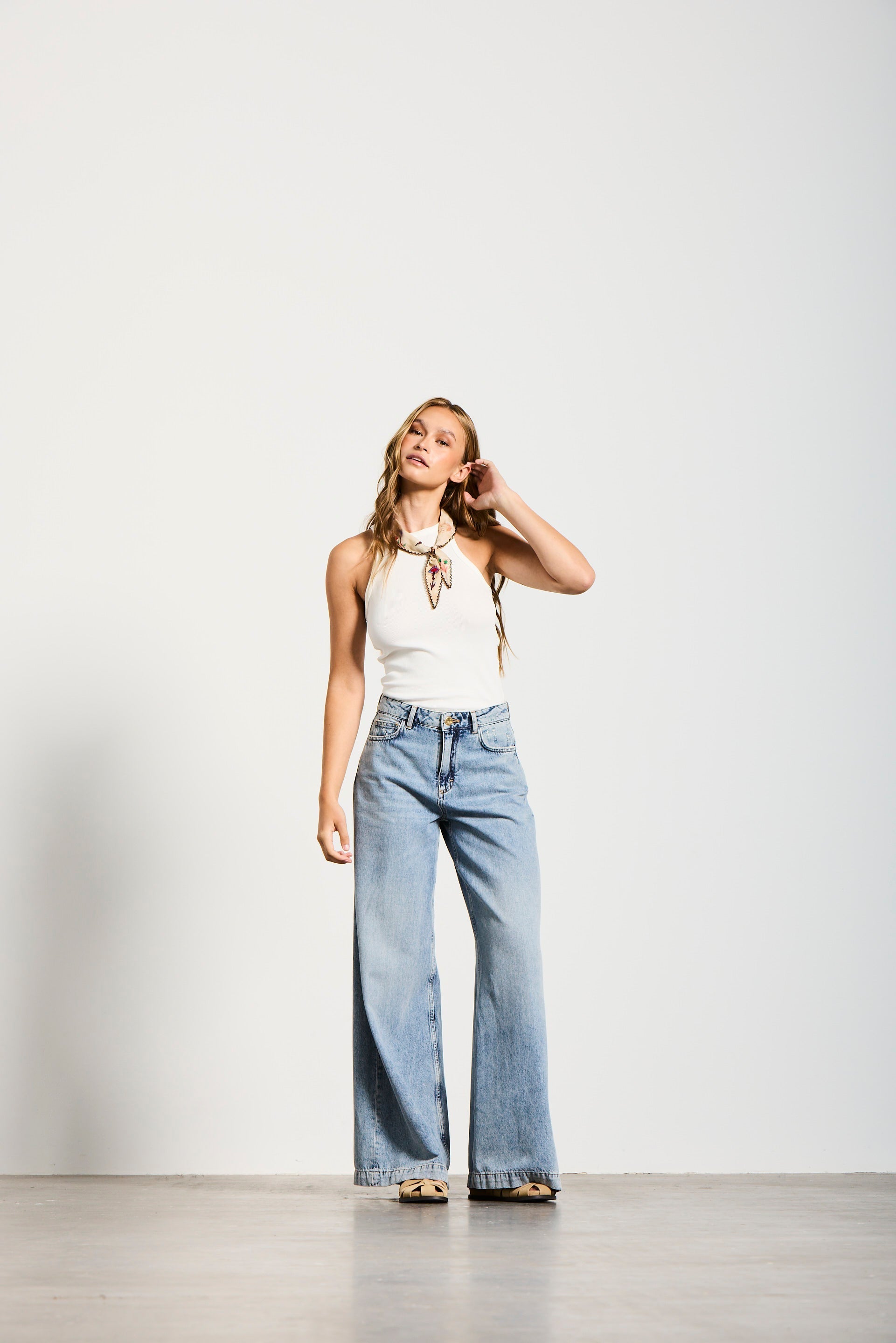 LUISENPARK | PALAZZO | VINTAGEBLUE GOLDGARN DENIM