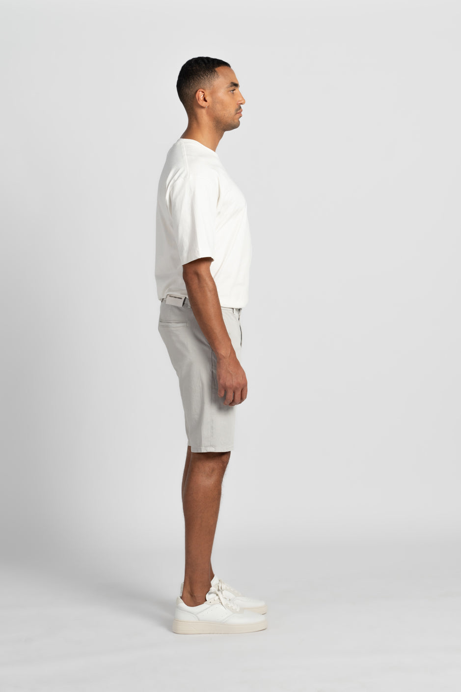 HAFEN | CHINO SHORT | LIGHTGREY GOLDGARN DENIM
