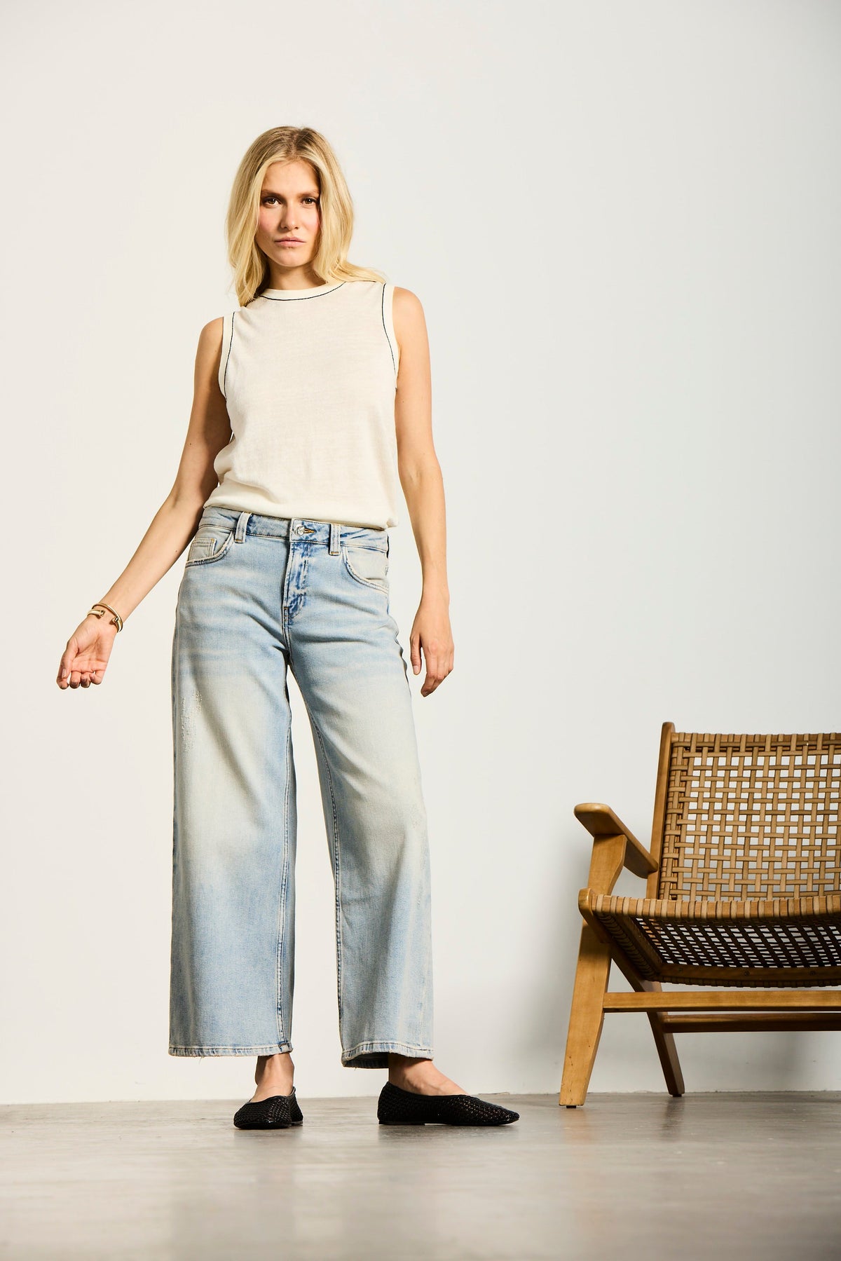 P8 | CULOTTE | LIGHTBLUE GOLDGARN DENIM