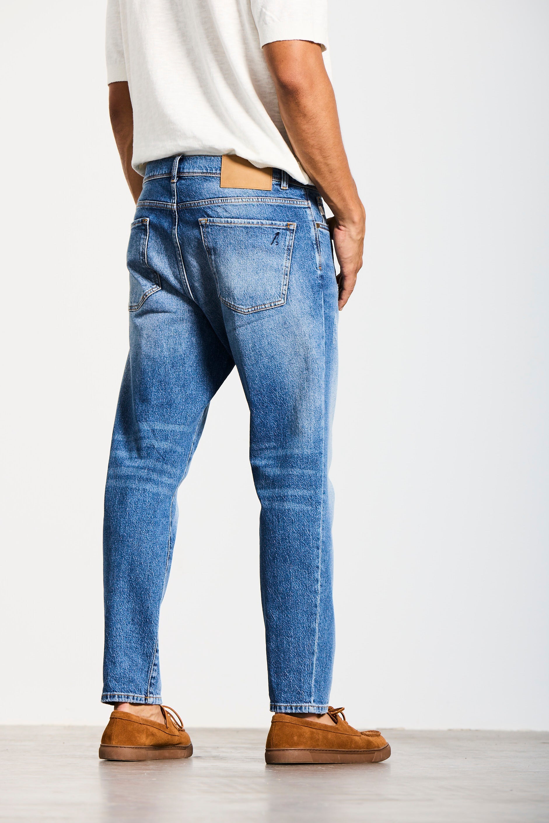 RHEINAU | RELAXED CROPPED | VINTAGEBLUE GOLDGARN DENIM