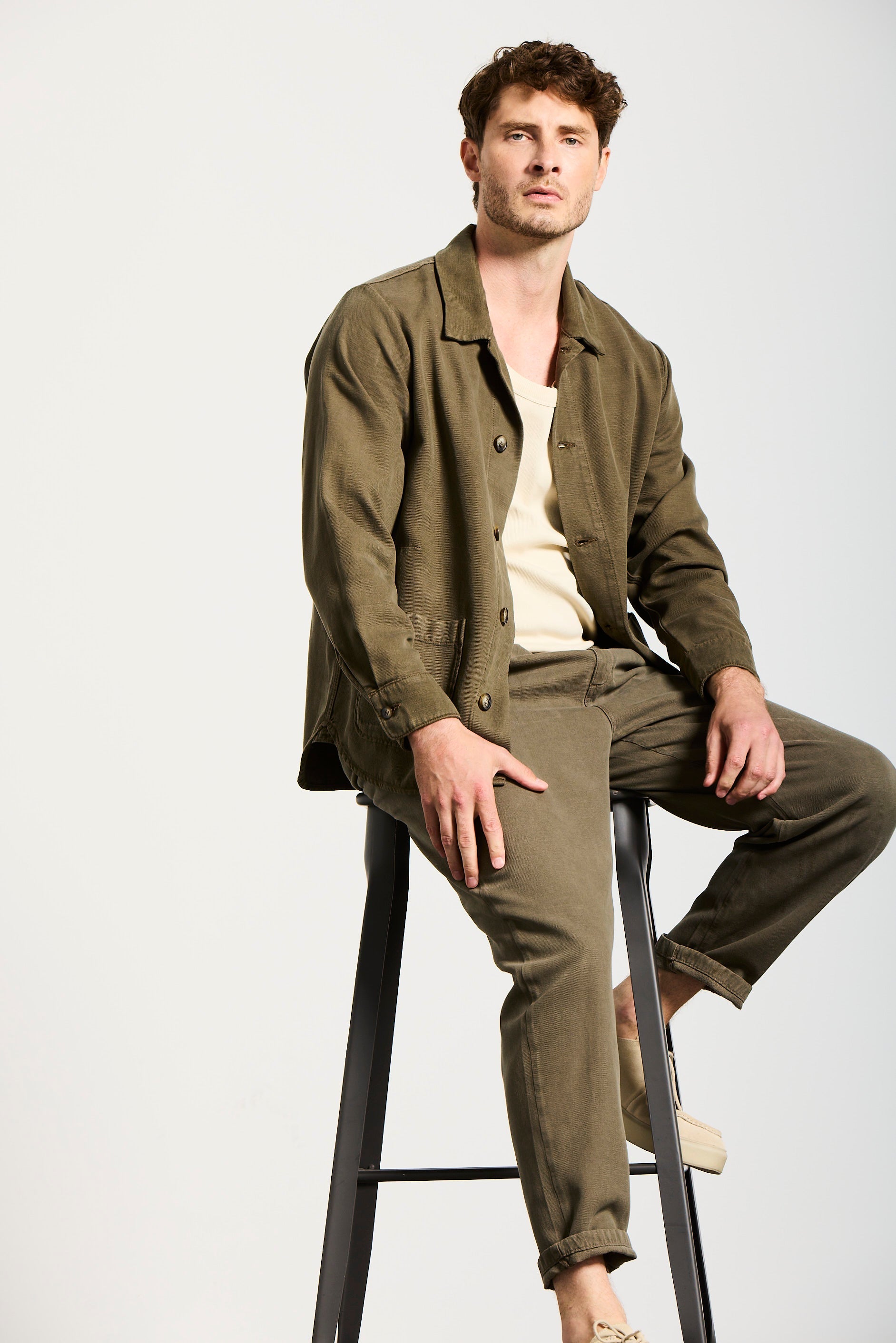 S1 | RELAXED FIT | OLIVE GOLDGARN DENIM