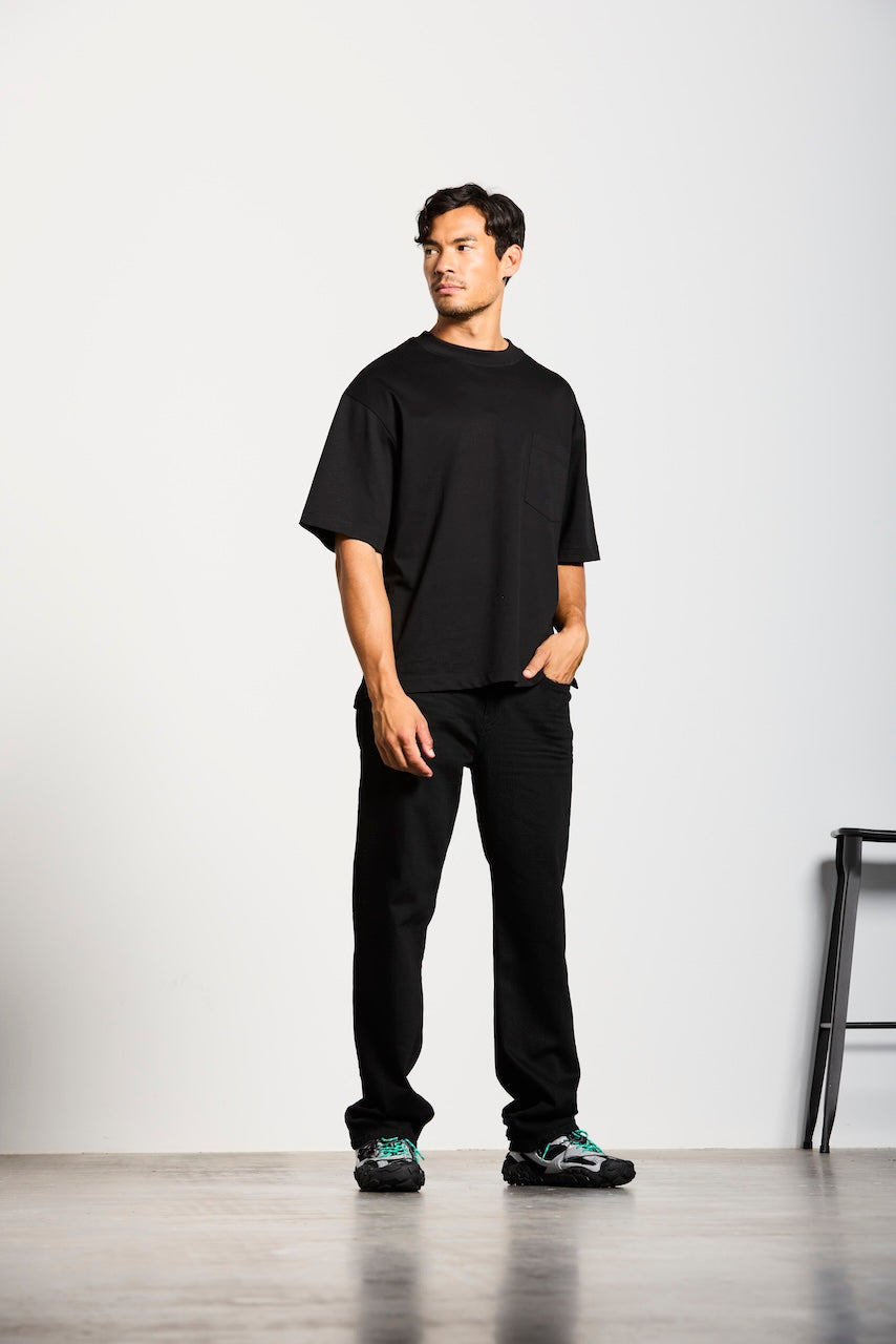 WALDHOF | STRAIGHT | BLACK GOLDGARN DENIM