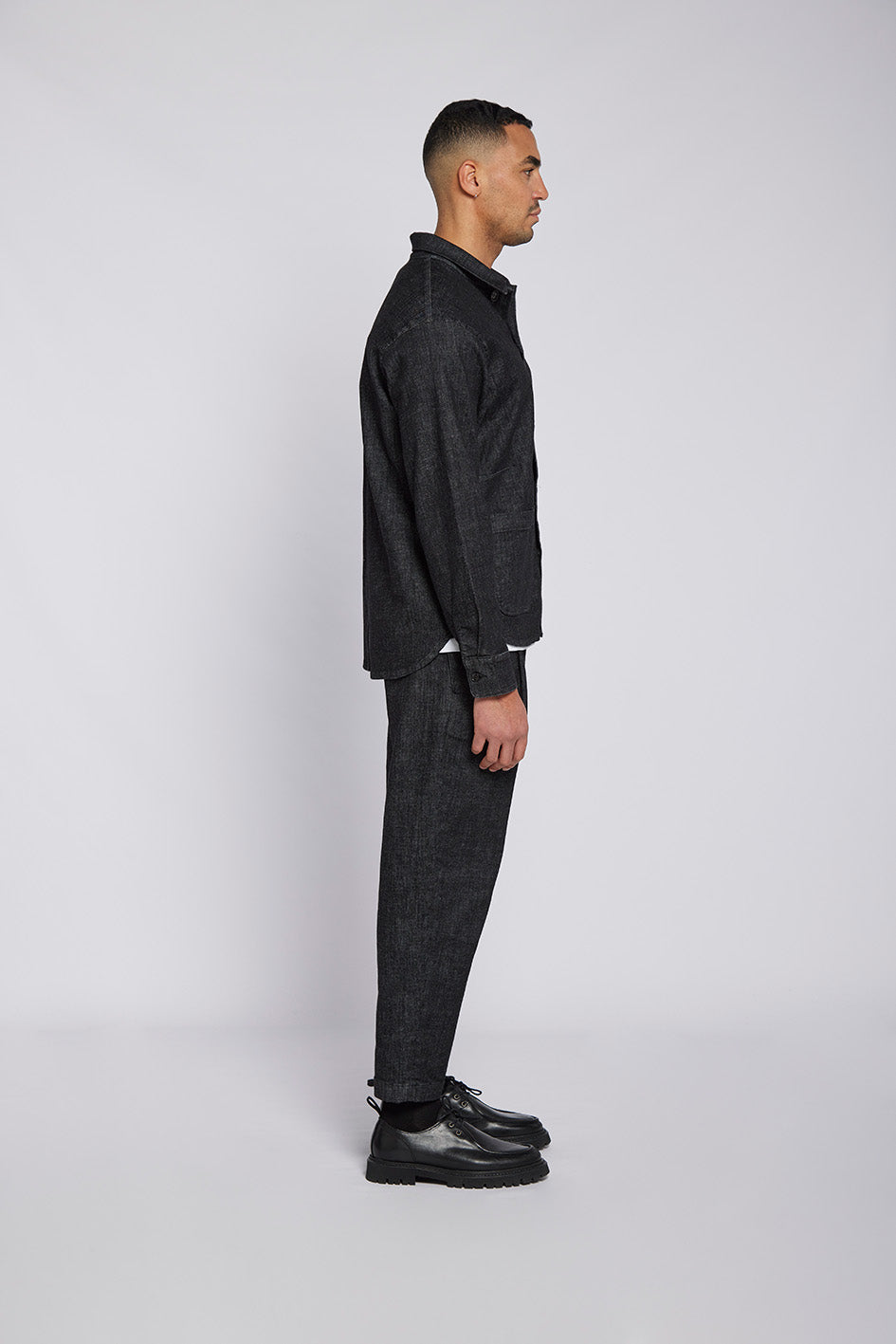 68 | THE WORKER JACKET | DARKBLUE GOLDGARN DENIM