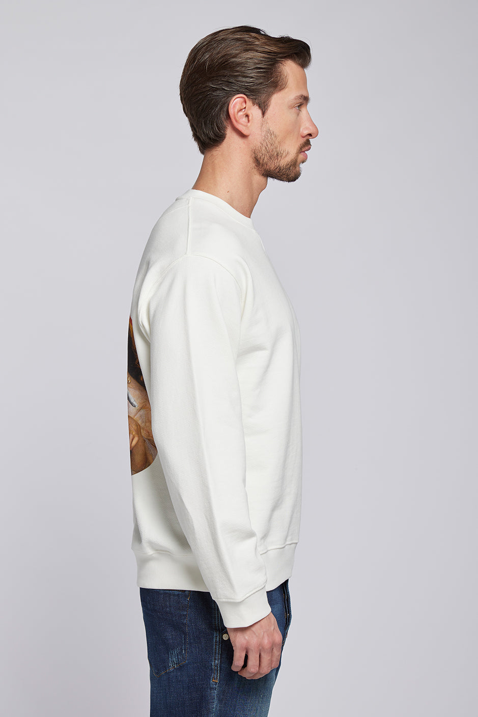 68 | THE VINTAGE ROSE CREWNECK | OFFWHITE