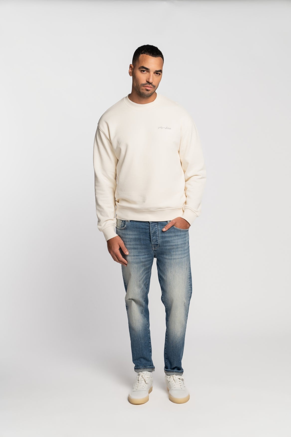 RHEINAU | RELAXED CROPPED | VINTAGEBLUE GOLDGARN DENIM