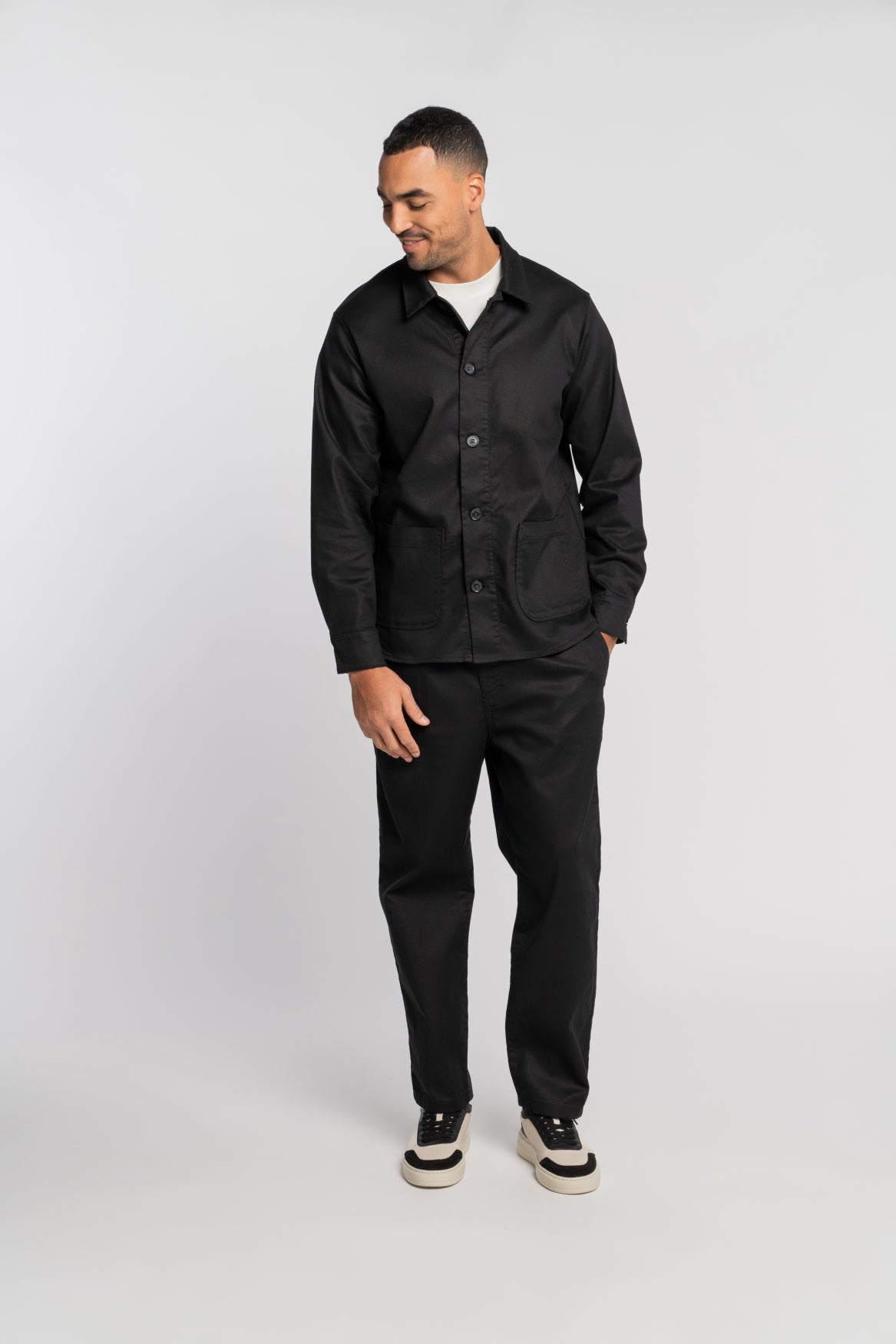 68 | THE WORKER JACKET | BLACK GOLDGARN DENIM