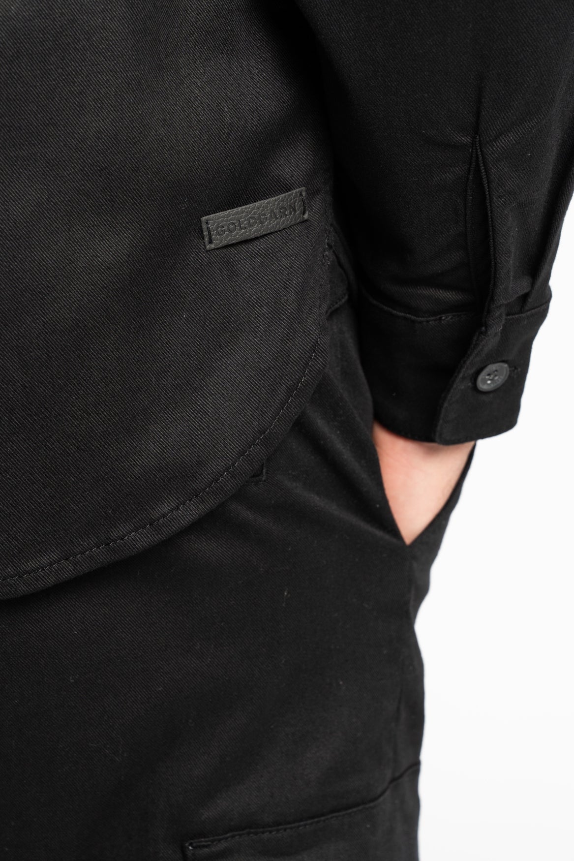 68 | THE WORKER JACKET | BLACK GOLDGARN DENIM