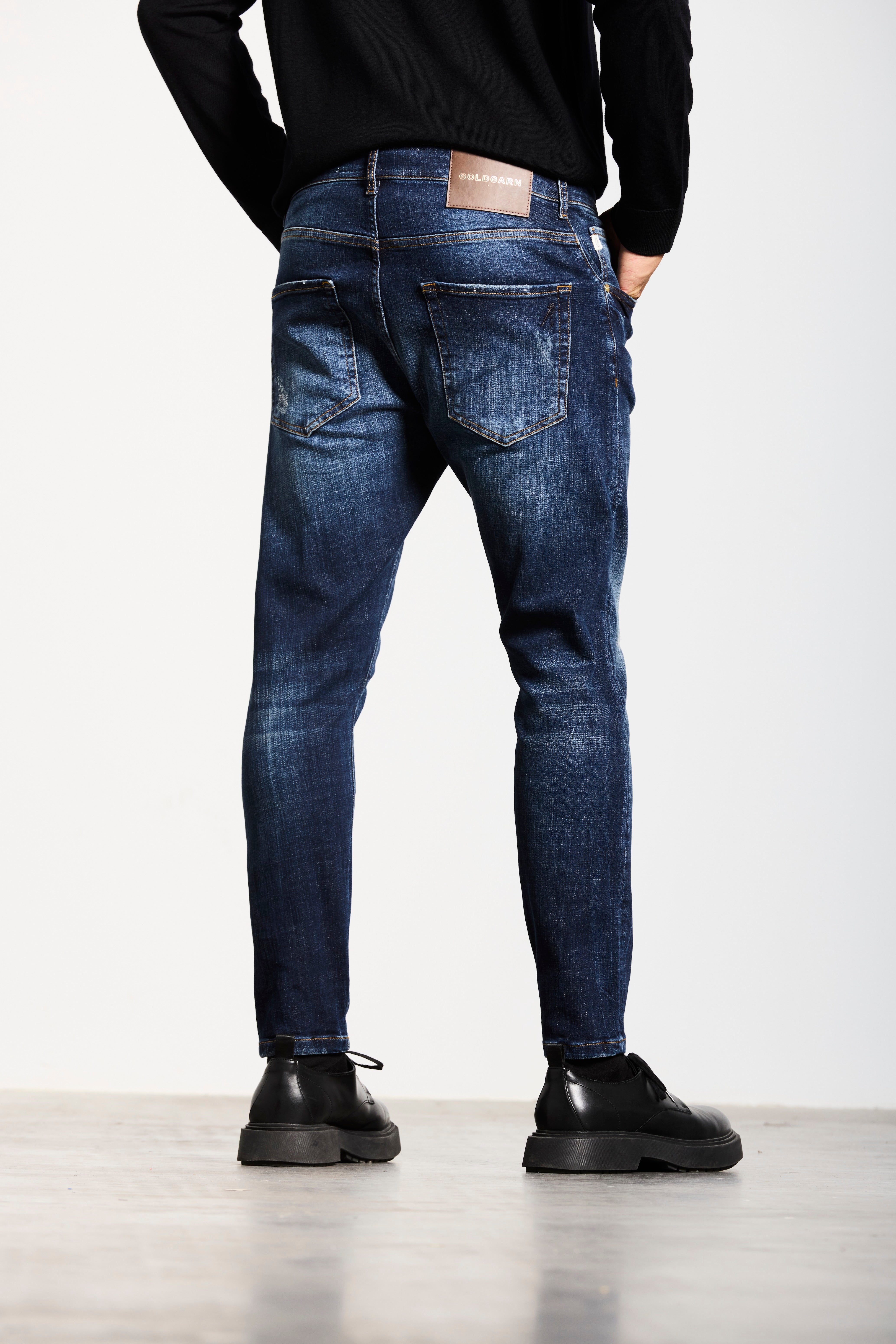 NECKARAU | TWISTED | DARKBLUE GOLDGARN DENIM
