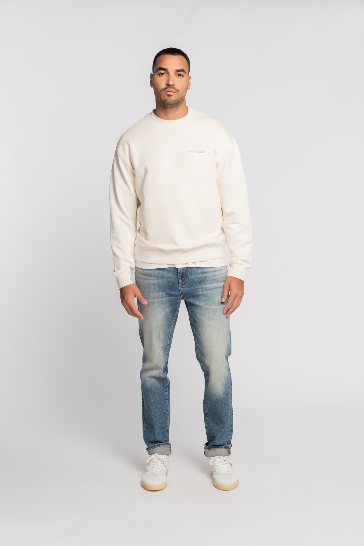 NECKARAU | CROPPED | VINTAGEBLUE GOLDGARN DENIM