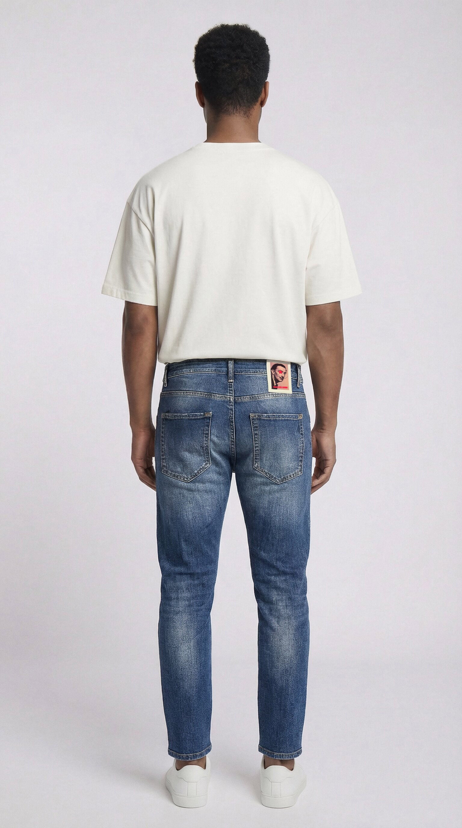 NECKARAU | CROPPED | DARKBLUE GOLDGARN DENIM
