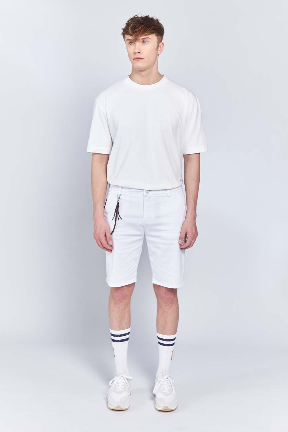 HAFEN | CHINO SHORT | WHITE GOLDGARN DENIM