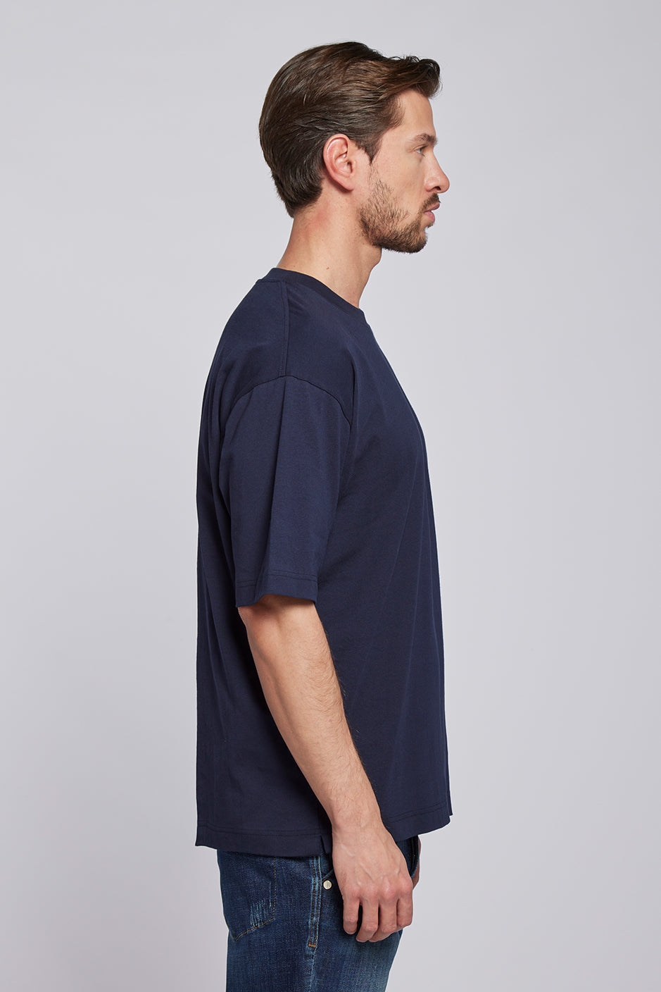 68 | THE BASIC TEE | DARKBLUE GOLDGARN DENIM