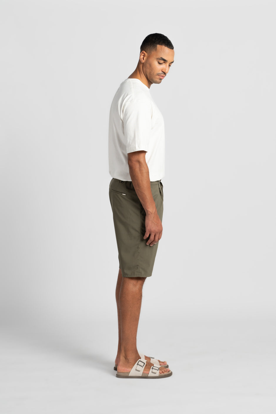 HAFEN | COOL SHORT | BEIGE GOLDGARN DENIM