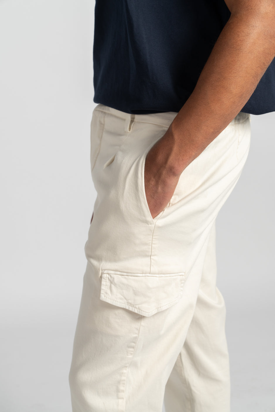 COLLINI | COOL FIT | OFFWHITE GOLDGARN DENIM