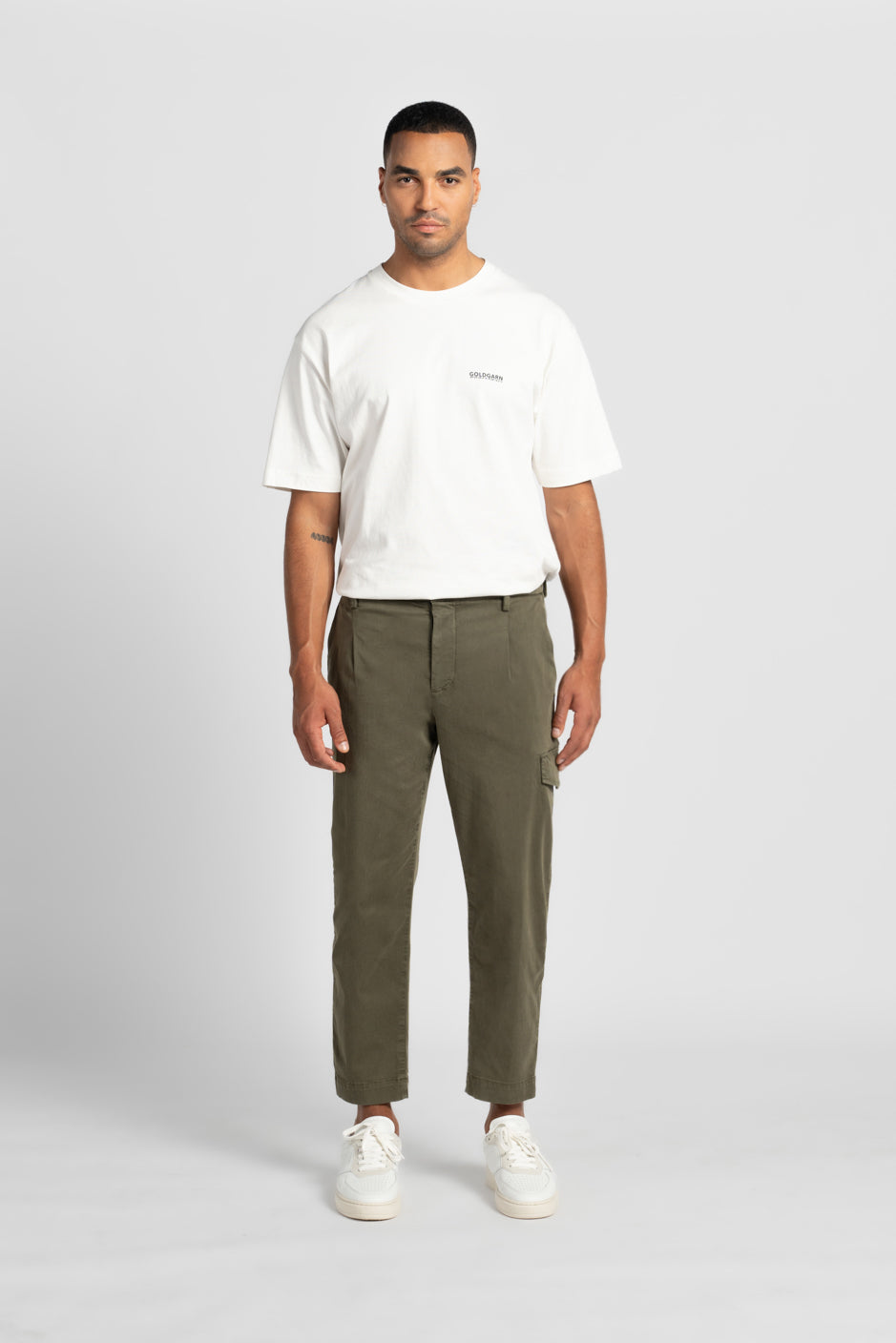 COLLINI | COOL FIT | OLIVE GOLDGARN DENIM