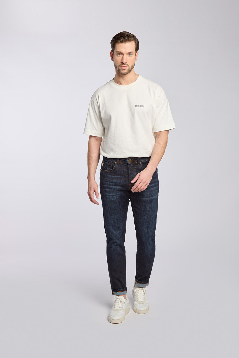 U2 | TAPERED FIT | DARKBLUE GOLDGARN DENIM