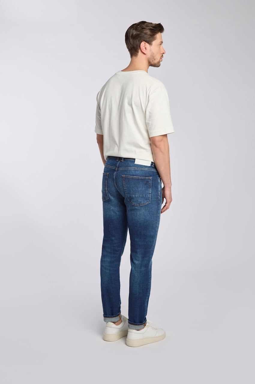 U2 | TAPERED FIT | MIDBLUE GOLDGARN DENIM