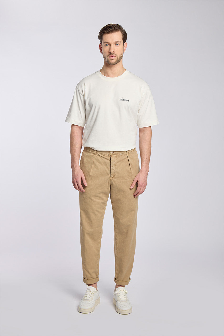 BLUMENPETER I COOL CHINO | BEIGE GOLDGARN DENIM