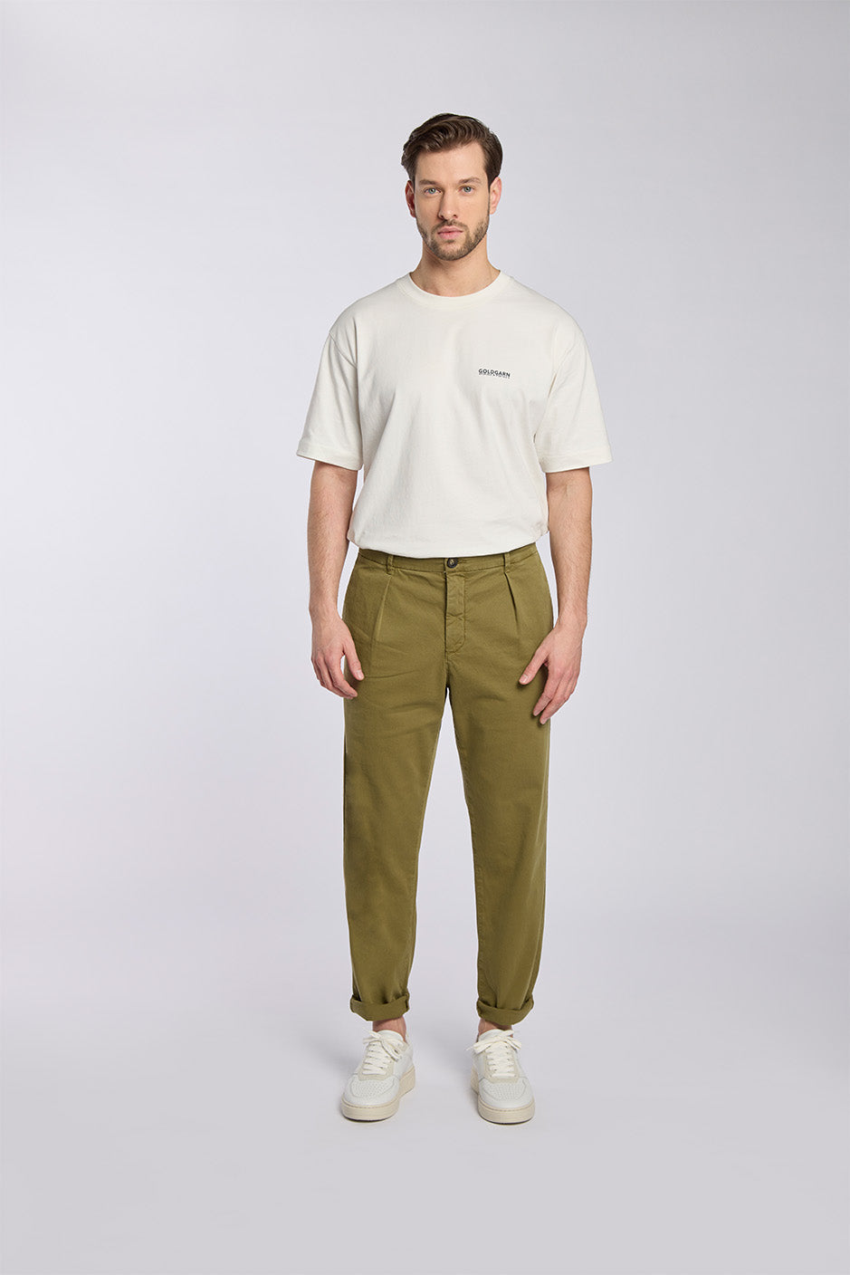 BLUMENPETER I COOL CHINO | OLIVE GOLDGARN DENIM