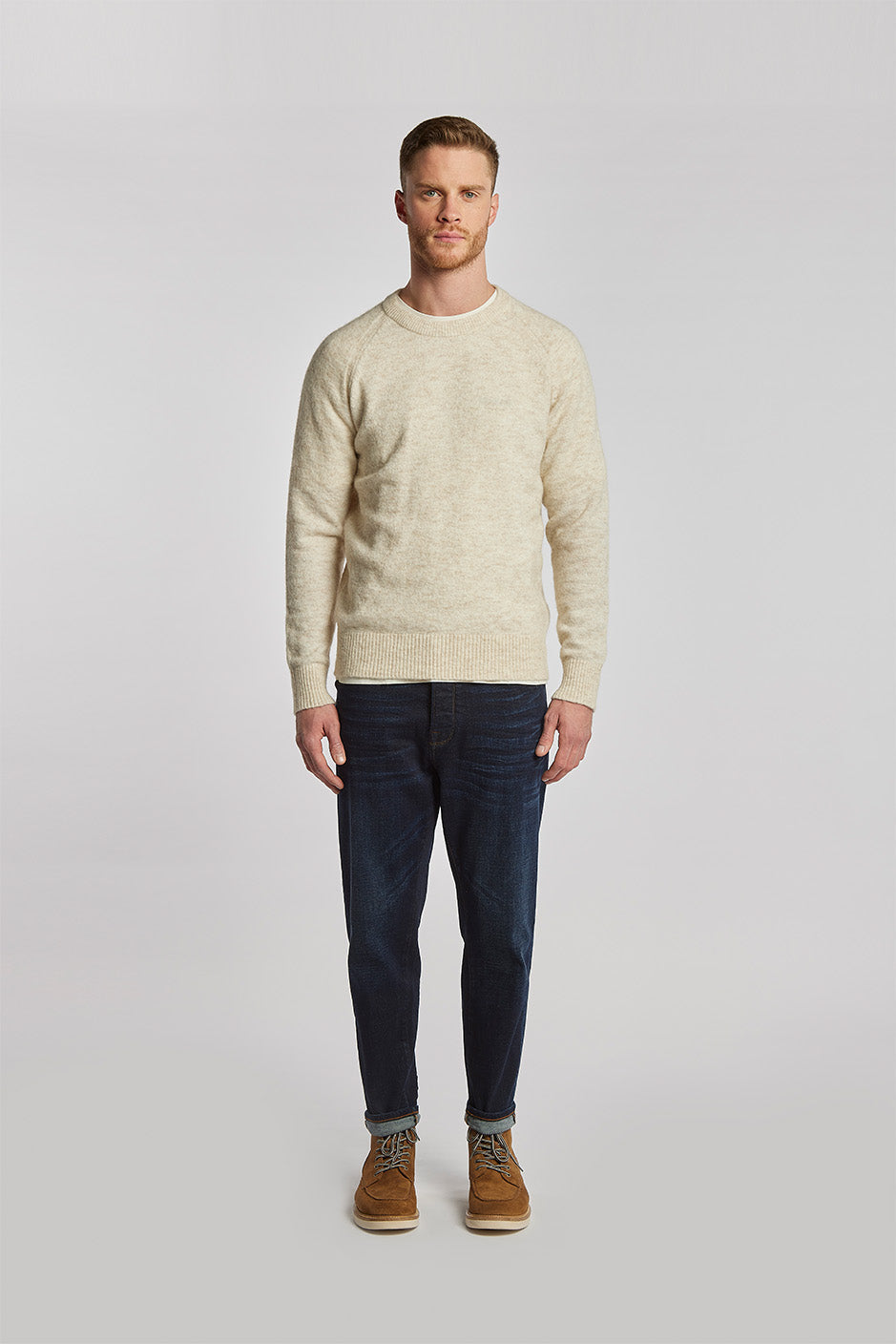 RHEINAU | RELAXED CROPPED | DARKBLUE GOLDGARN DENIM