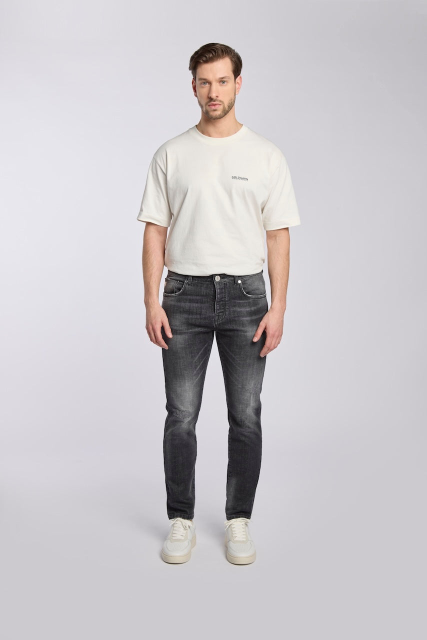 U2 | SLIM FIT | VINTAGEBLACK GOLDGARN DENIM