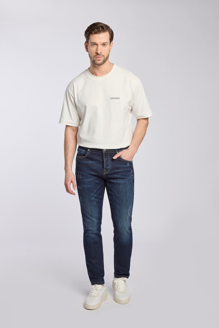 U2 | SLIM FIT | DARKBLUE GOLDGARN DENIM