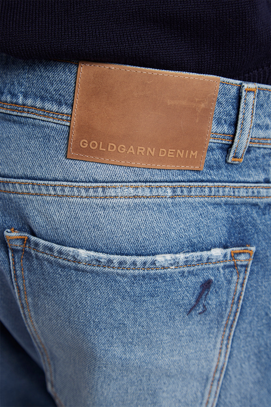 RHEINAU | RELAXED CROPPED | VINTAGEBLUE GOLDGARN DENIM