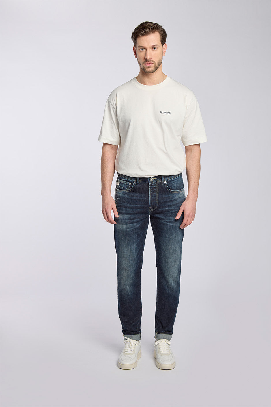 U2 | TAPERED FIT | DARKBLUE GOLDGARN DENIM