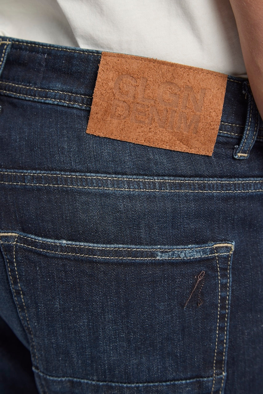 U2 | TAPERED FIT | DARKBLUE GOLDGARN DENIM