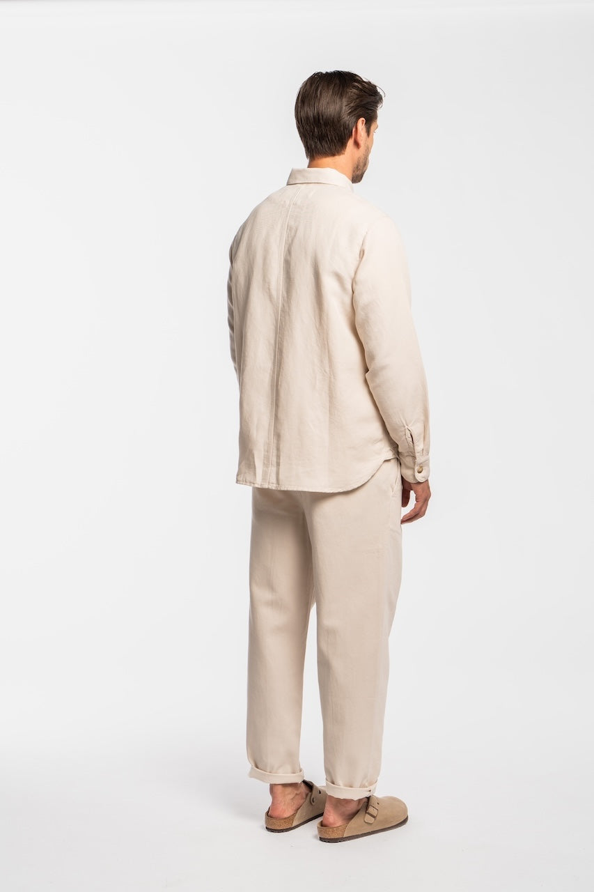 68 | THE WORKER JACKET | BEIGE GOLDGARN DENIM