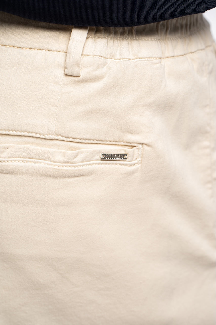 HAFEN | COOL SHORT | BEIGE GOLDGARN DENIM