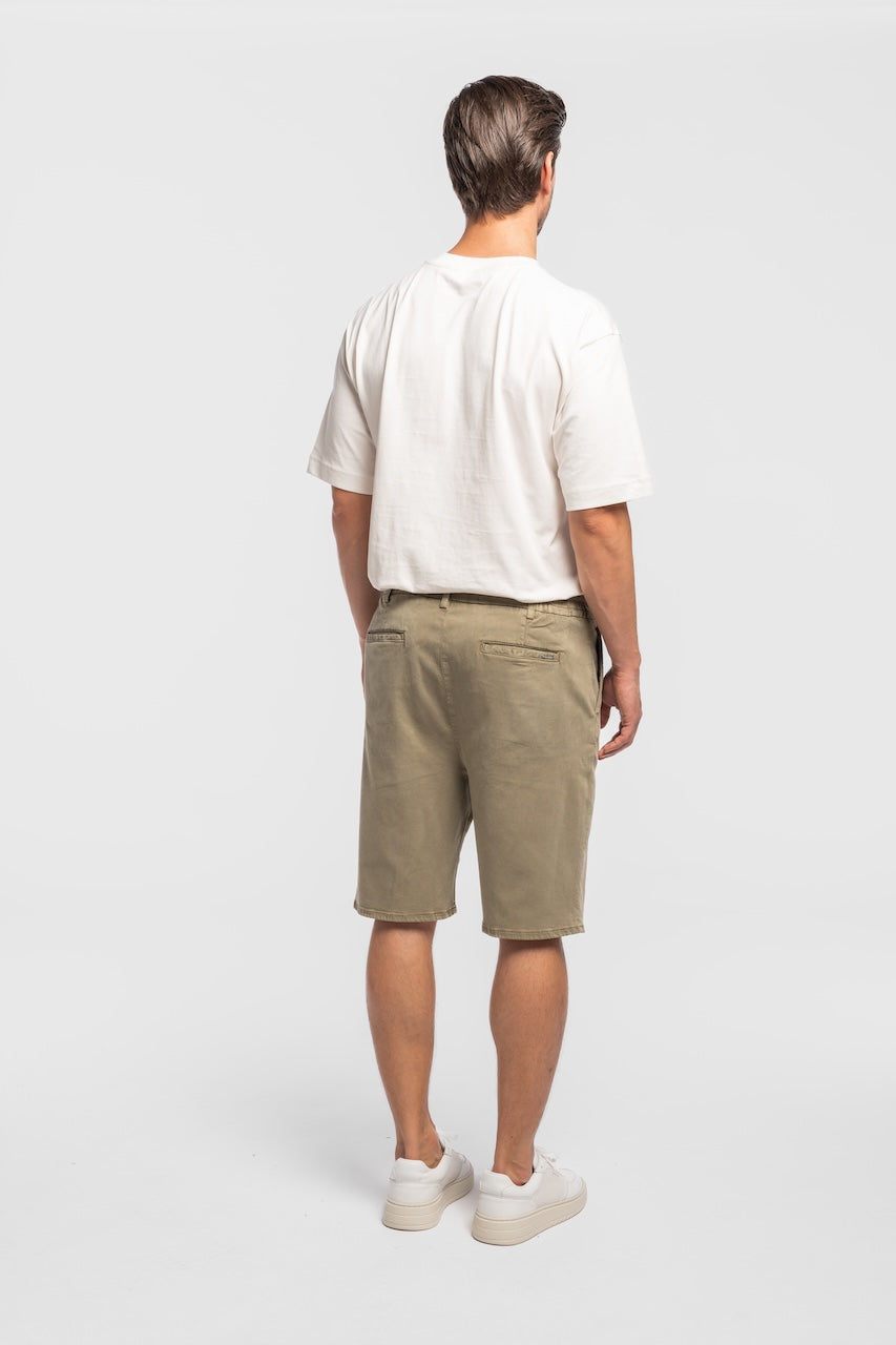 HAFEN | COOL SHORT | OLIVE GOLDGARN DENIM