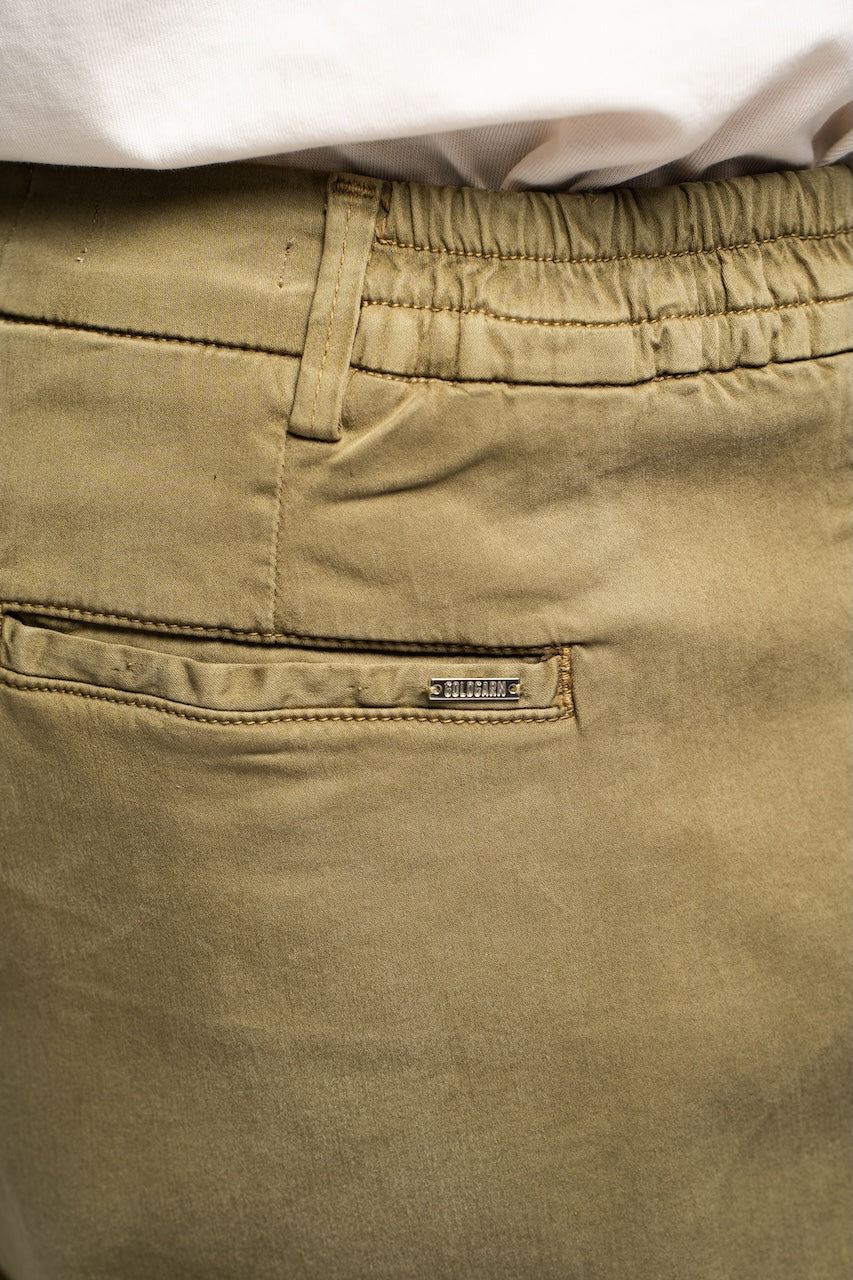 HAFEN | COOL SHORT | OLIVE GOLDGARN DENIM