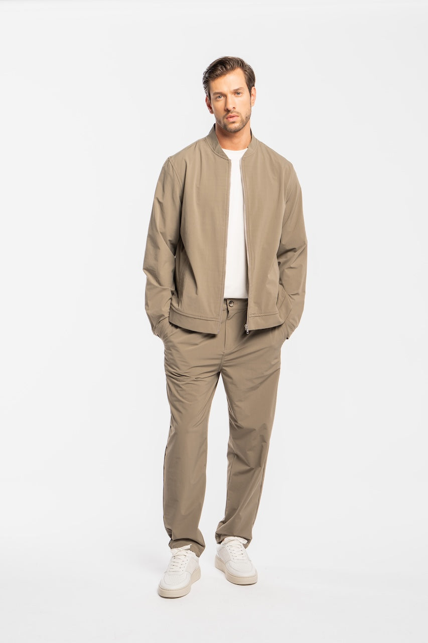 68 | THE BOMBER JACKET | TAUPE GOLDGARN DENIM
