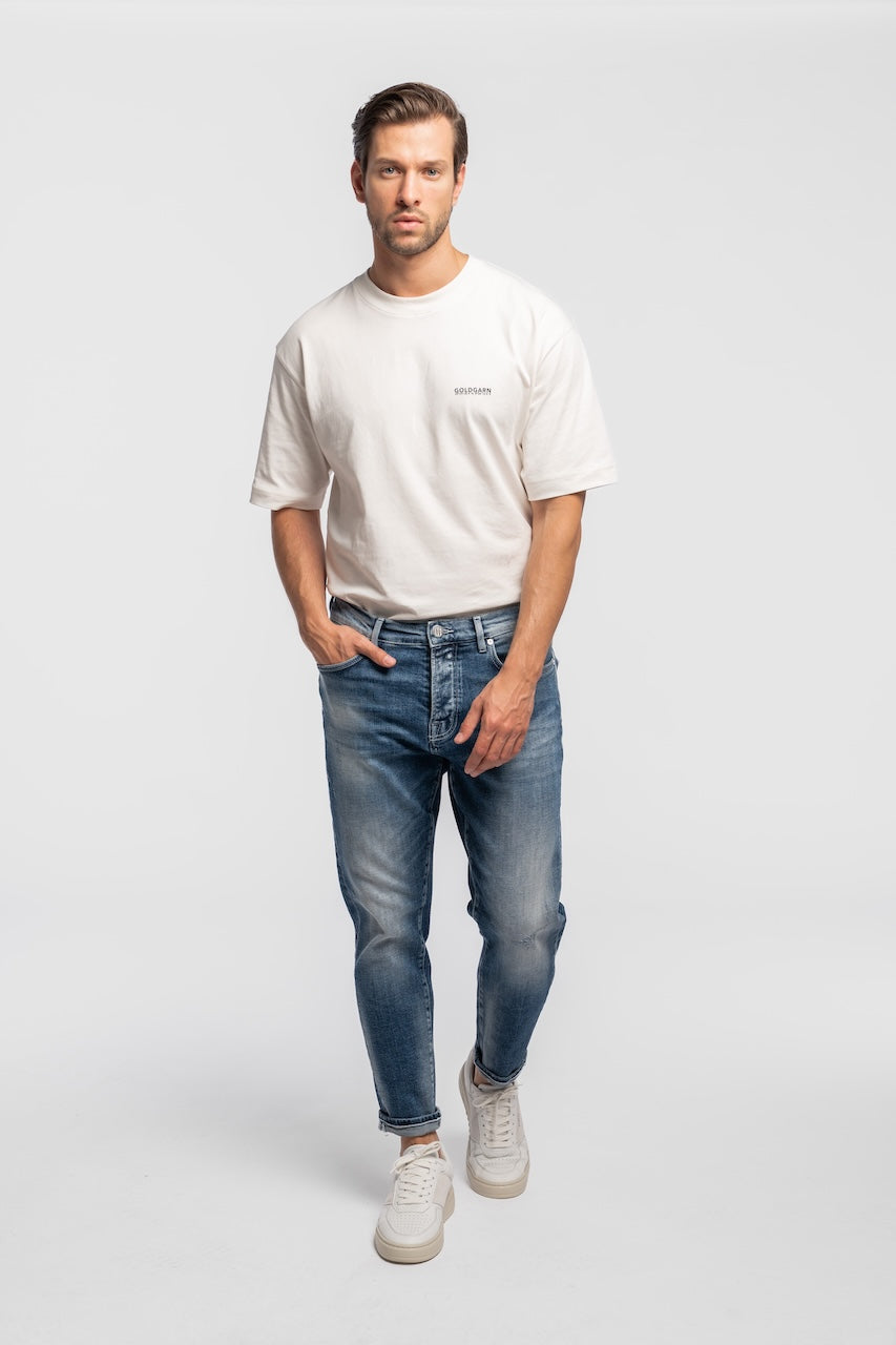 RHEINAU | RELAXED CROPPED | MIDBLUE