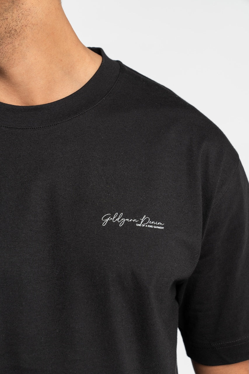 68 | THE TEE | BLACK GOLDGARN DENIM