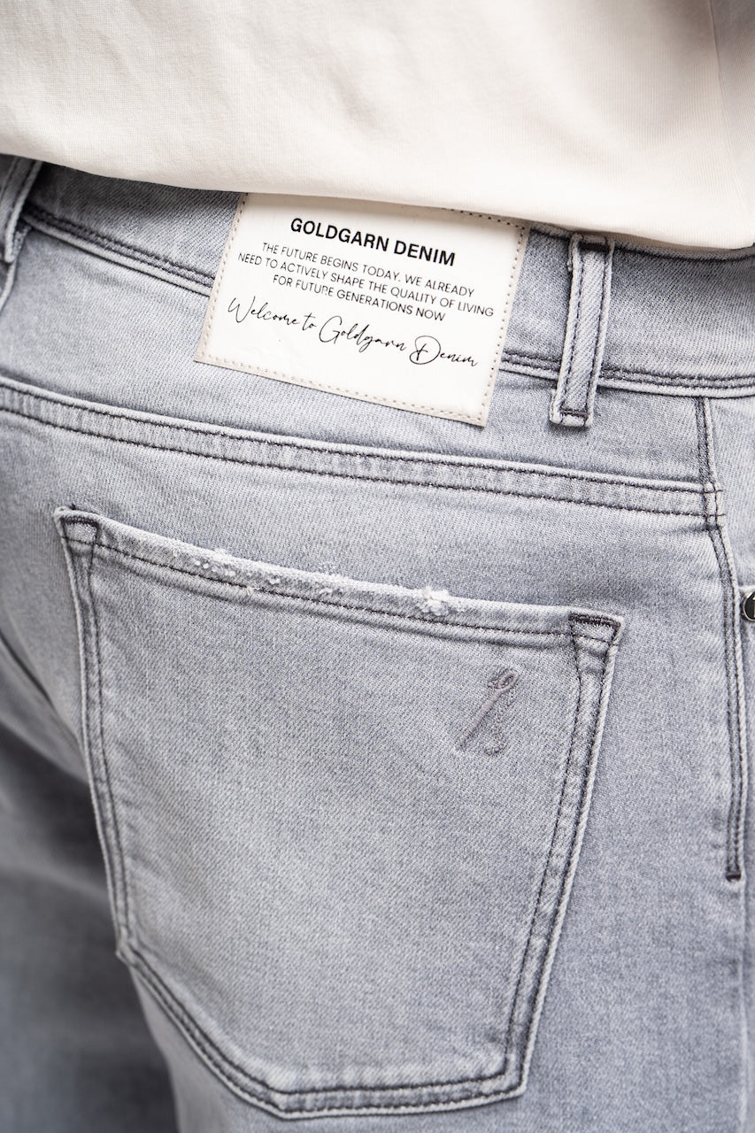 RHEINAU | RELAXED CROPPED | LIGHTGREY GOLDGARN DENIM