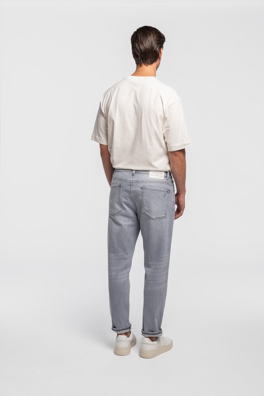 RHEINAU | RELAXED CROPPED | LIGHTGREY GOLDGARN DENIM