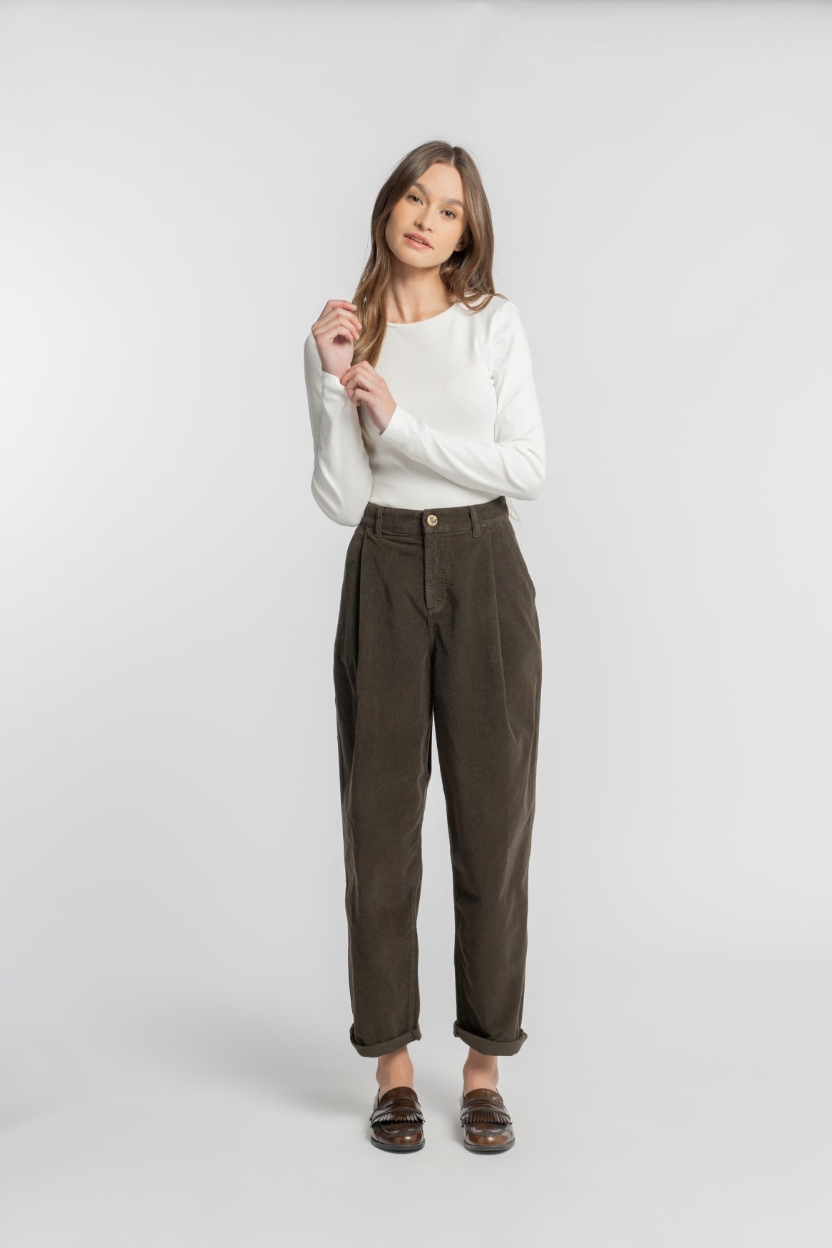 PFINGSTBERG | SLOUCHY | BROWN GOLDGARN DENIM