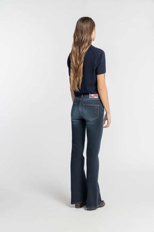 LINDENHOF | NEW FLARE FIT | DARKBLUE GOLDGARN DENIM