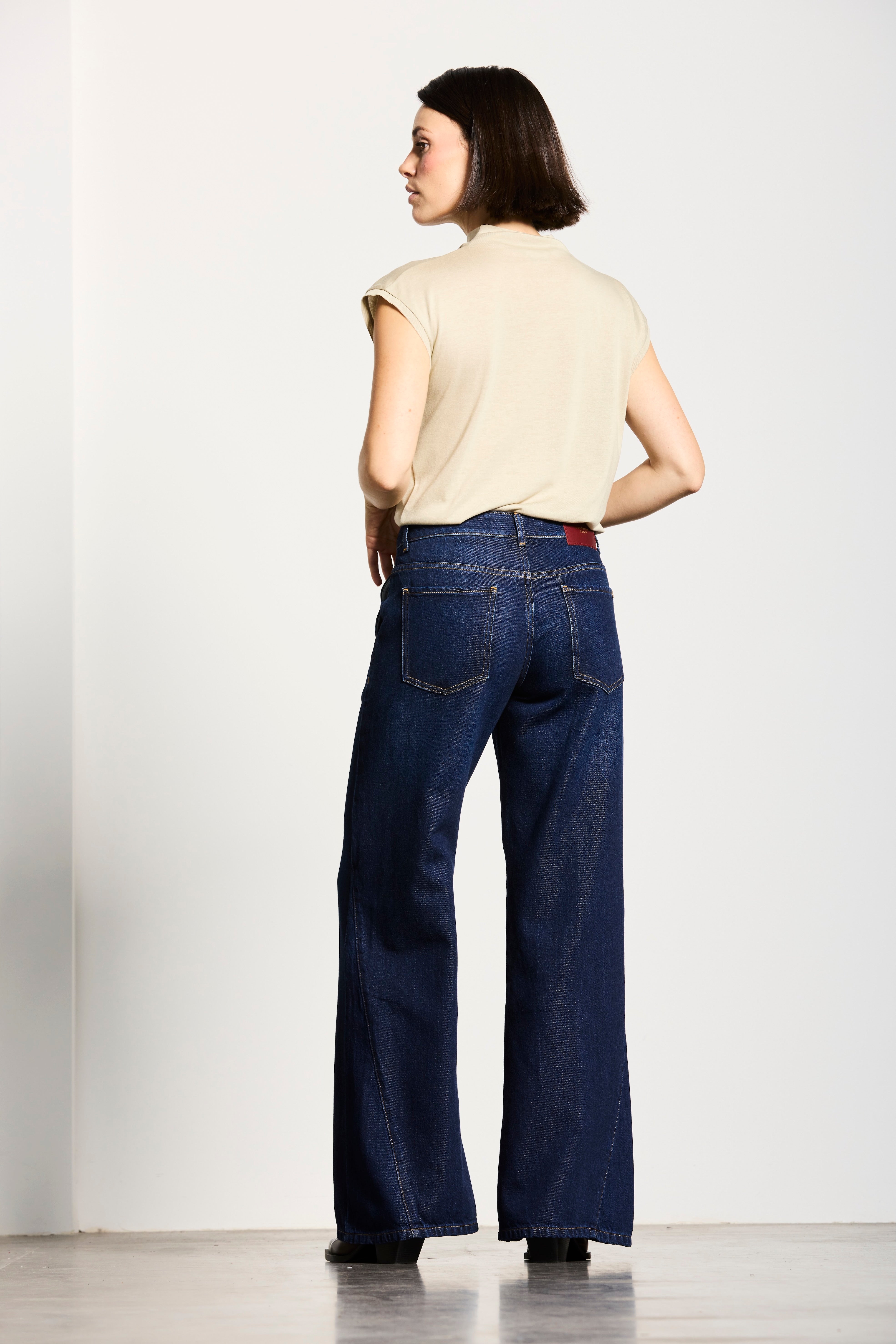 LUISA | TWISTED WIDE LEG | DARKBLUE