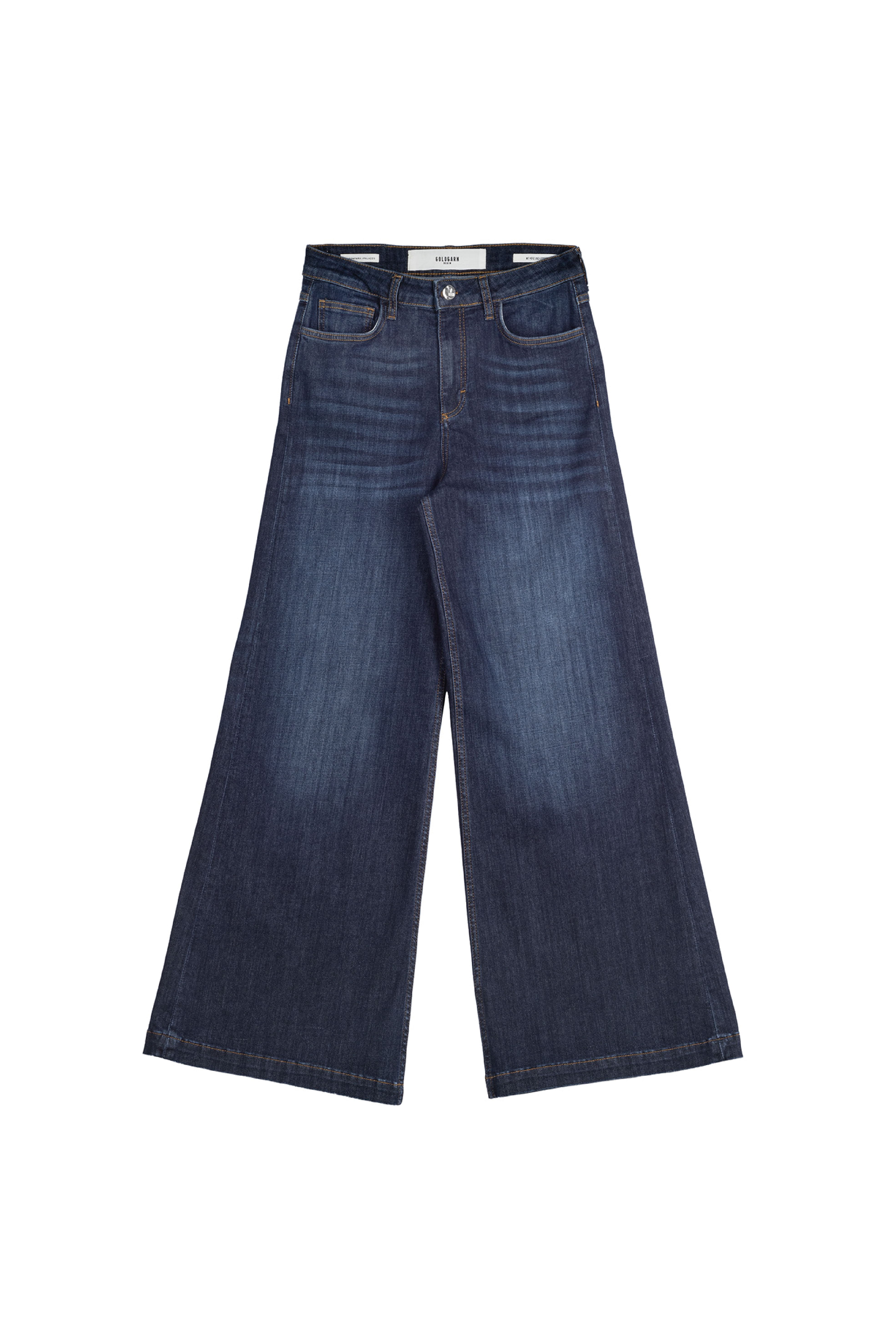 LUISENPARK | PALAZZO | MIDBLUE GOLDGARN DENIM