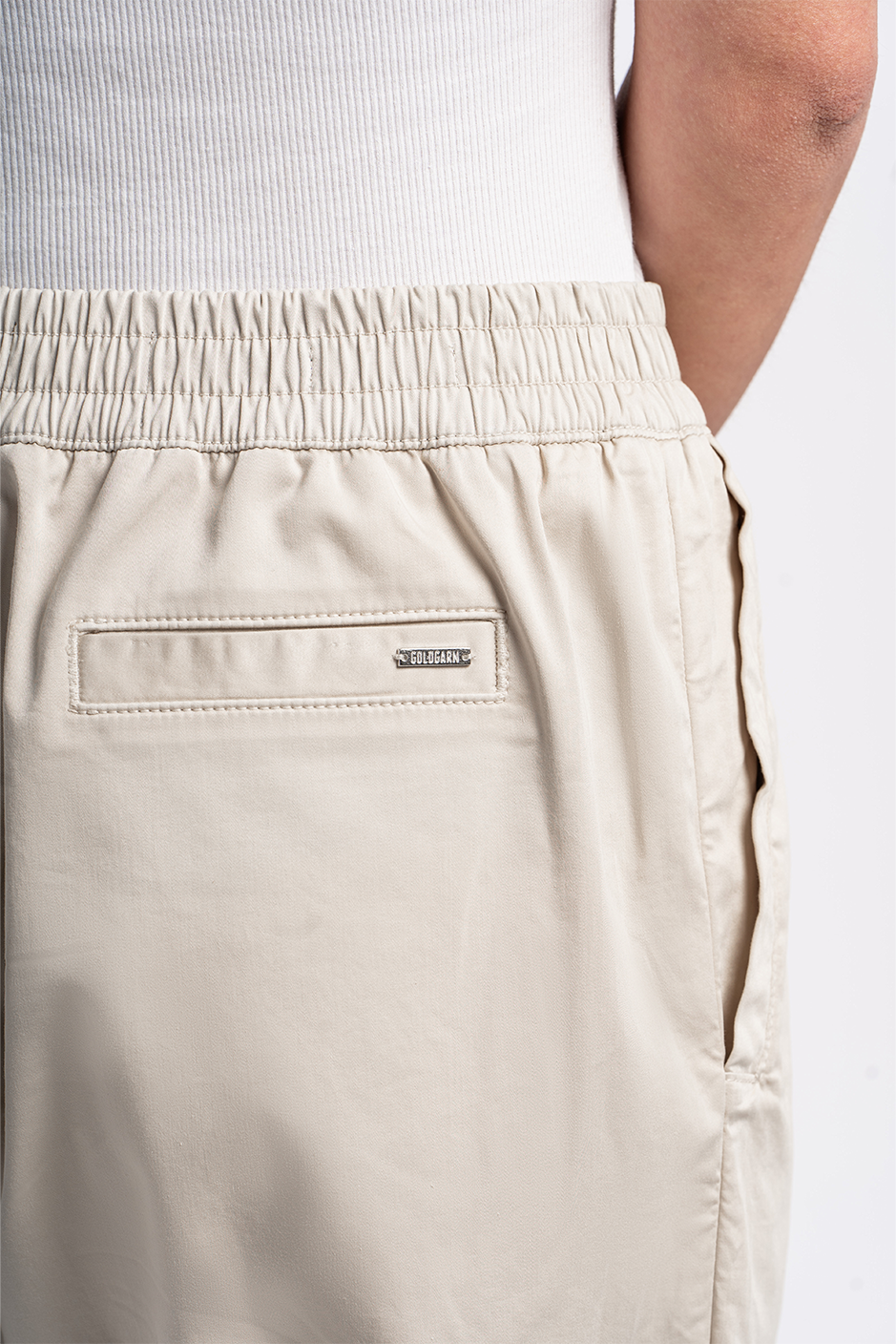 P5 | LOOSE CROPPED | SAND GOLDGARN DENIM