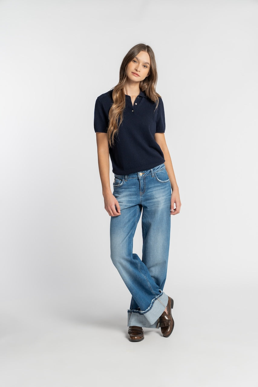 P8 | WIDE LEG | LIGHTBLUE GOLDGARN DENIM