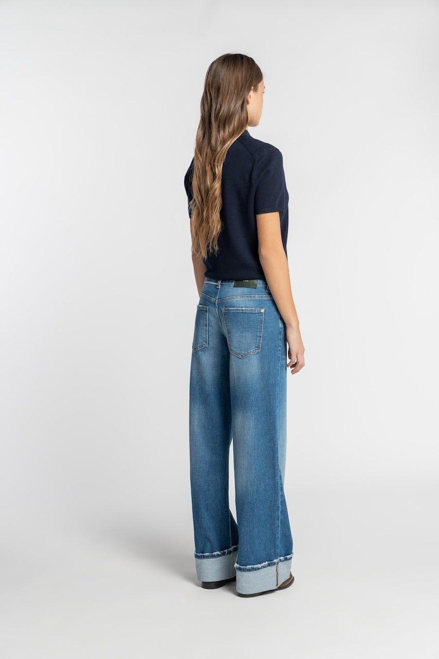 P8 | WIDE LEG | LIGHTBLUE GOLDGARN DENIM