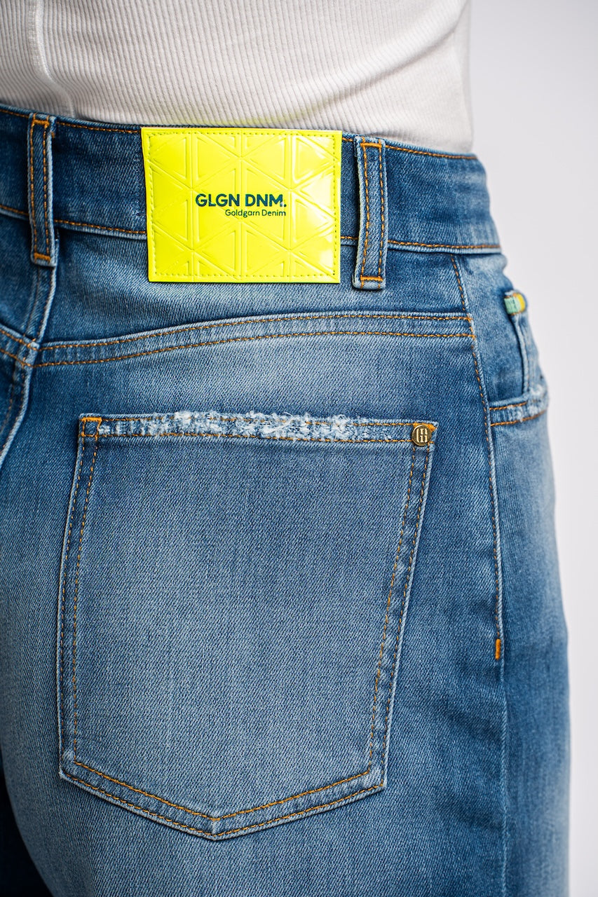 LINDENHOF | SHORT | MIDBLUE GOLDGARN DENIM