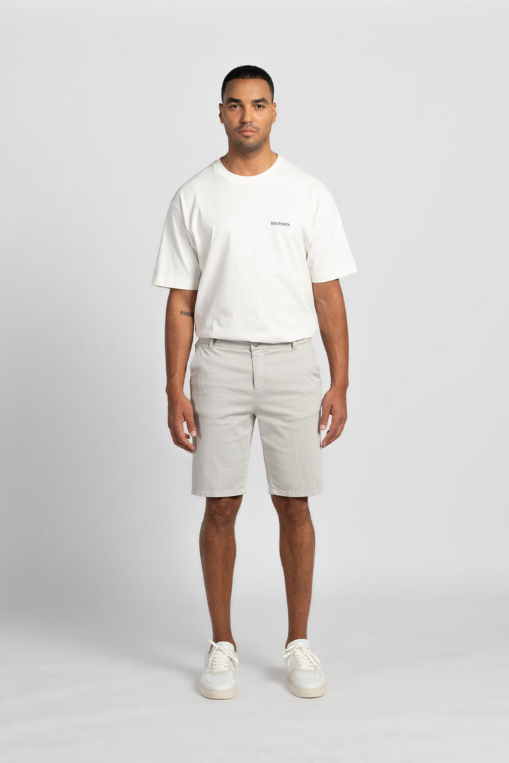 HAFEN | CHINO SHORT | LIGHTGREY GOLDGARN DENIM