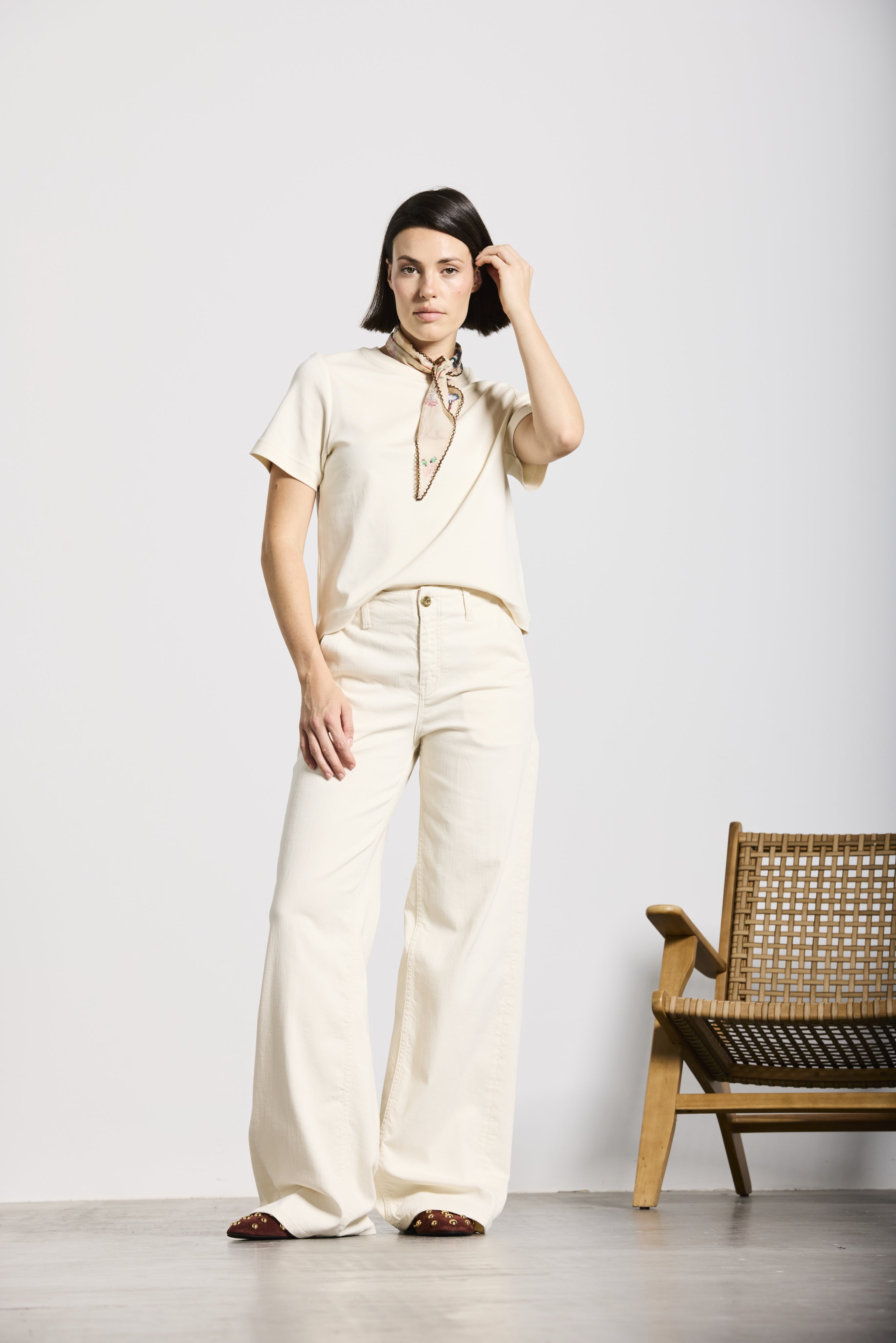 WALLSTADT | TWISTED WIDE LEG | SAND