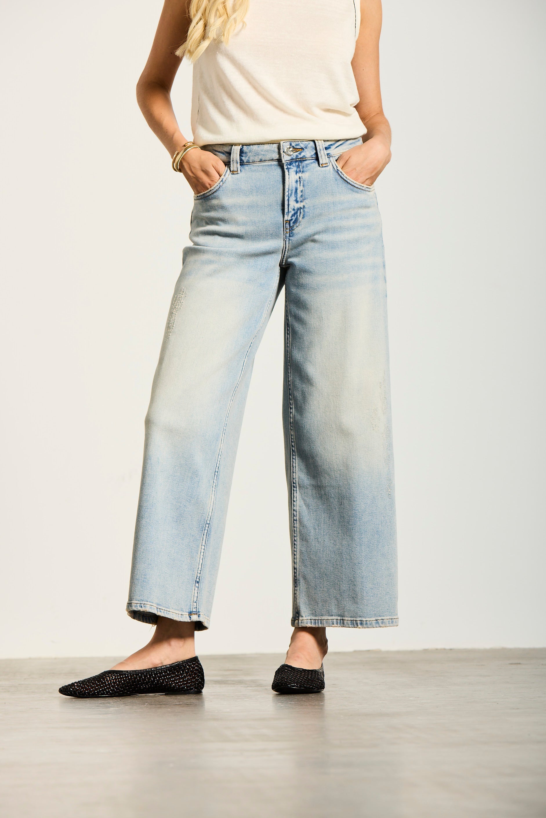 P8 | CULOTTE | LIGHTBLUE GOLDGARN DENIM