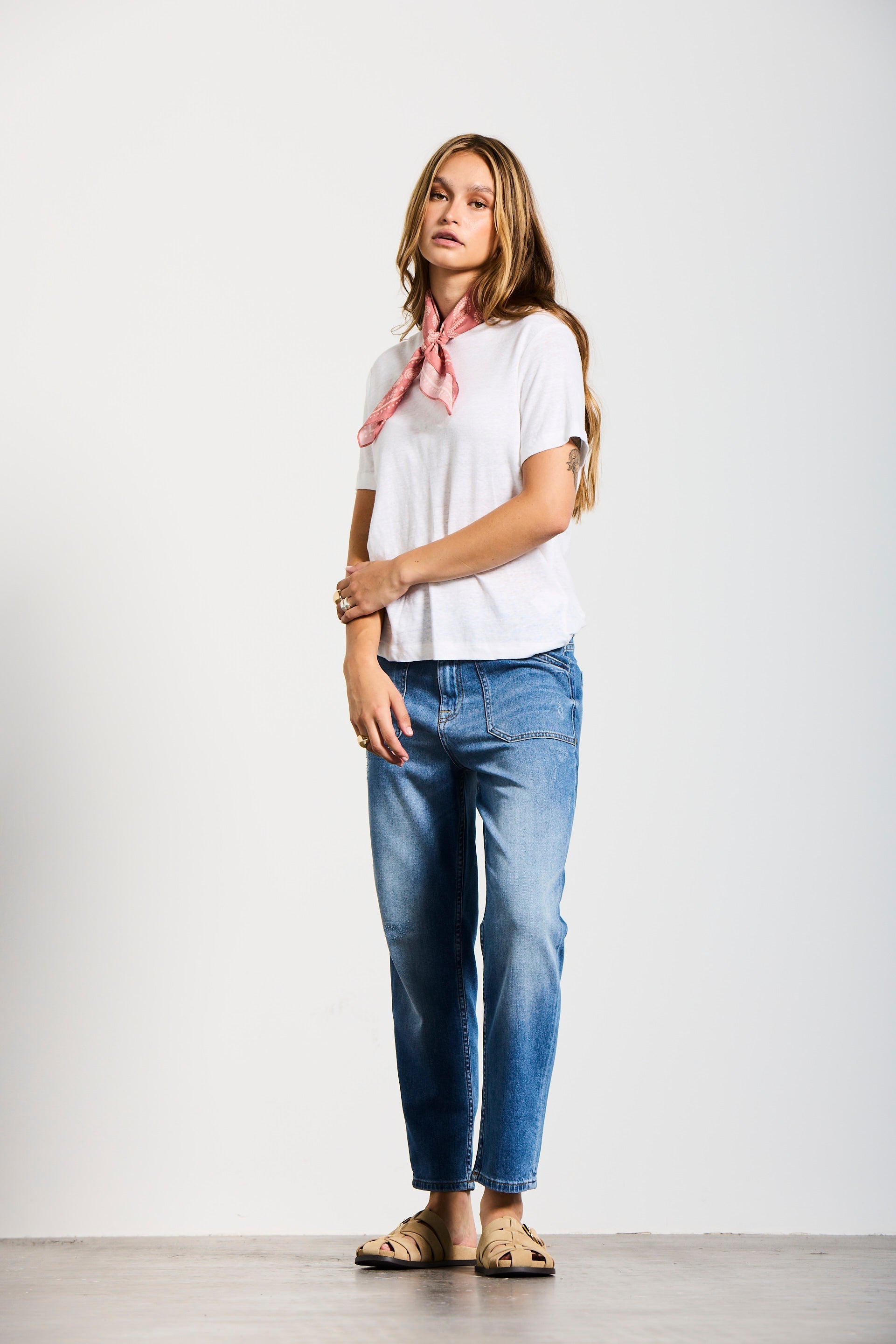 SCHÖNAU | RELAXED FIT | MIDBLUE GOLDGARN DENIM